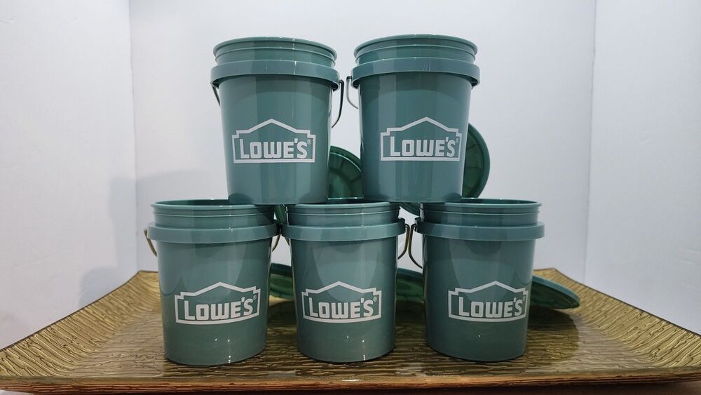 pop up sale- Lot of 5 Mini Teal Buckets Planters Pails Party Favor Farmhouse